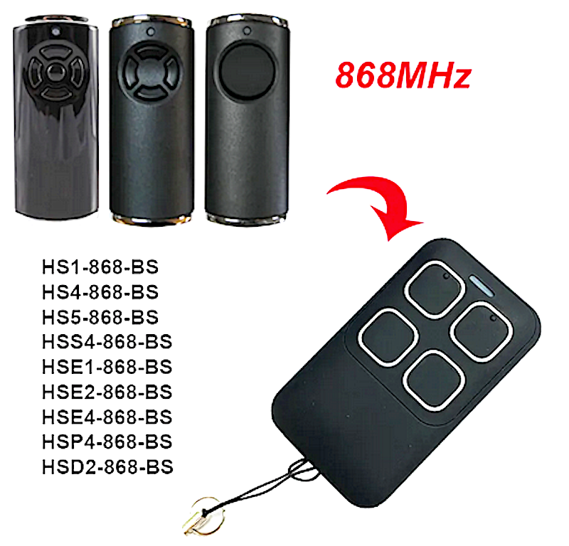 Hormann Garage Door Remote GARADOR Key Fob Zapper HSE2868BS, HSE4868BS eBay