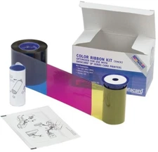 GENUINE Entrust Datacard 534000-004 Half Panel Color Ribbon & Cleaning Kit YMCKT