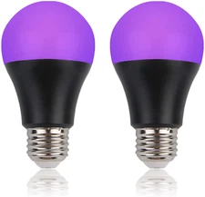 2pack Led Ultraviolet Black Light Uv Bulb Glow in the Dark Ultra Violet Neon NEW
