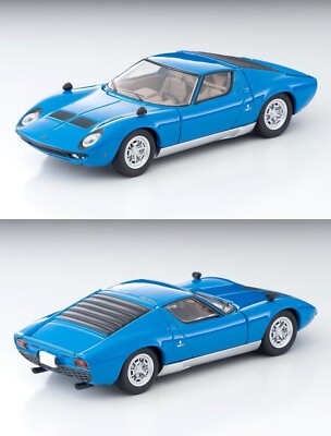 Tomica Limited Vintage Lamborghini Miura P400 Blue Metal Diecast