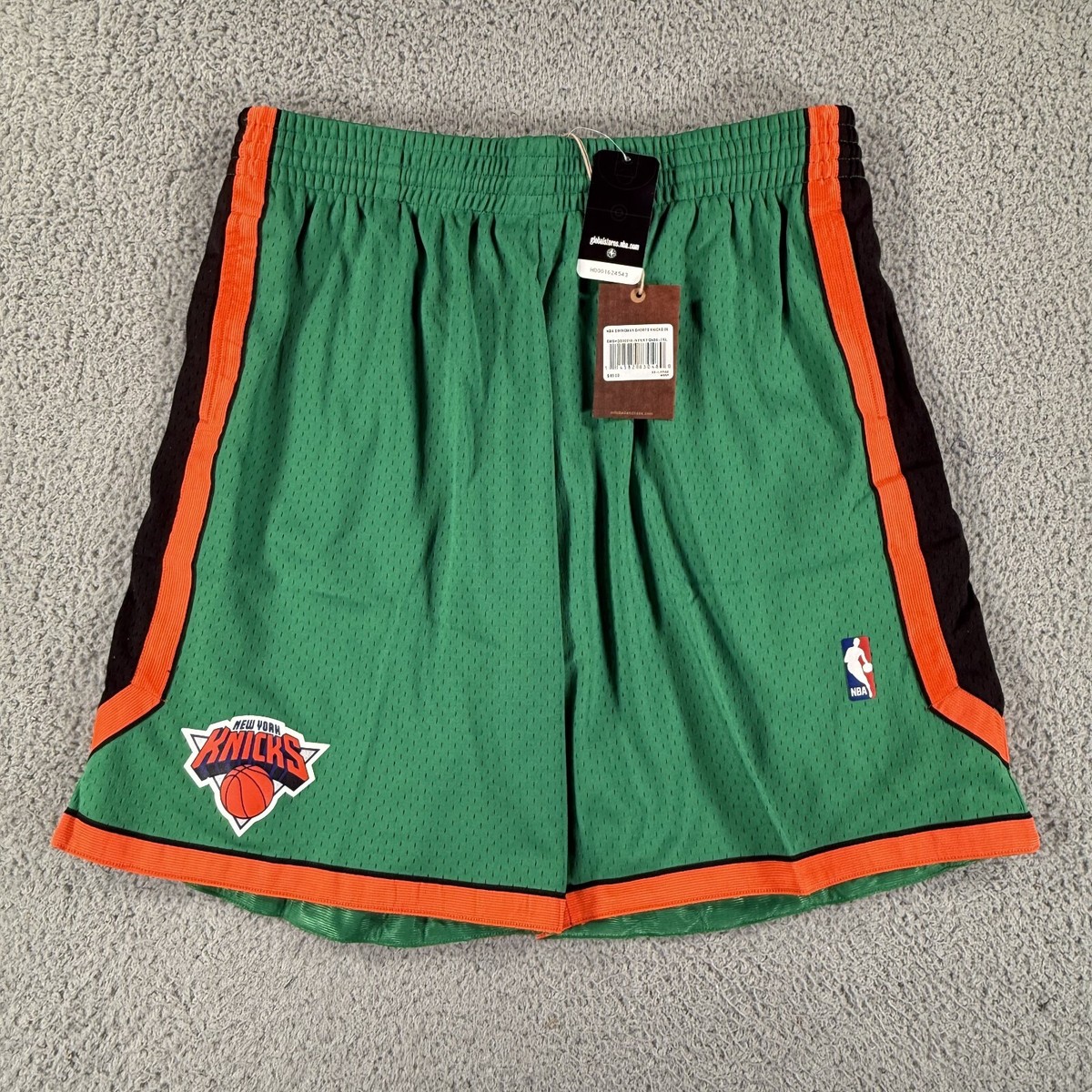 Mitchell & Ness New York Knicks Shorts Mens 2XL Green NBA
