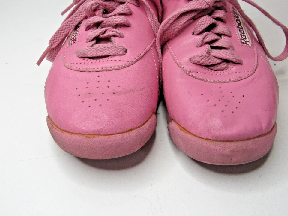 De Colección Reebok Rosa Top Alto Mujer 8.5 Tenis de Baloncesto Zapatos Retro En Caja #P9 Foto 4 de 4