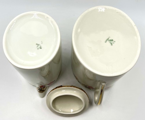 RARE T.L.B. LIMOGES LARGE CREAM & SUGAR SET; GREEN ROOSTER MARK; EXCELLENT COND - Picture 11 of 12