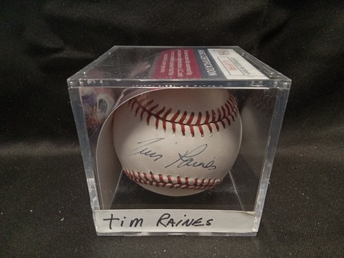 Tim Raines Signed ONL Baseball JSA  -P BB # - Foto 1 di 5