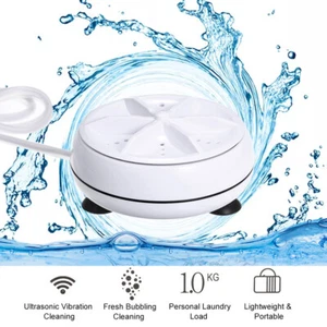 3 in 1 Washing Machine Portable Personal Rotating Ultrasonic Turbine Washer USB
