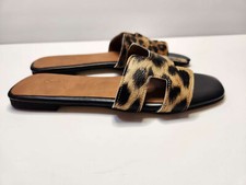 Leopard Print Summer slip on Sandals