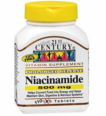 21st Century Niacinamide 500 mg- 110 Ct
