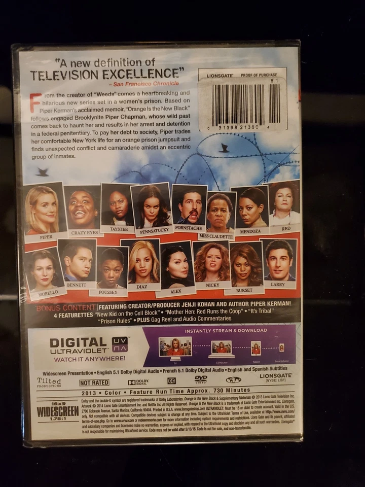Orange Is The New Black Season 1 DVD + Digital Brand New Sealed - Image 2 of 4