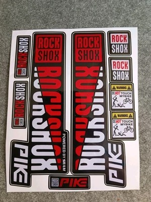 Rock Shox Pike Federgabel Sticker Aufkleberset (No. 225) 9 tlg MTB Decal