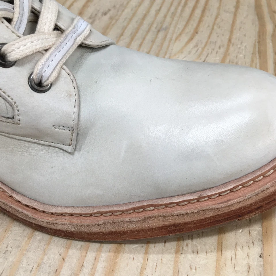 Botas Free People Mujer 39 Santa Fe Con Cordones Combat 0003186257 Cuero Beige Foto 4 de 4