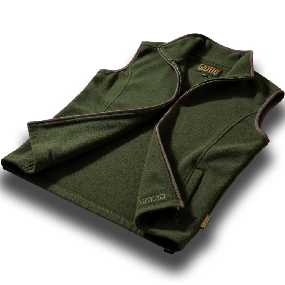 Game Mens Stanton Premium Anti-Pill Vest Country Fleece Gilet Warm Bodywarmer - Image 3 of 4