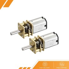 2Pack Micro Speed Reduction Gear Motor DC 6V 40RPM with Full Metal Gearbox