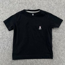 Psycho Bunny Kids Shirt Size 2T Black Short Sleeve Casual Cotton Boys