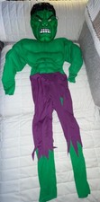 Marvel Comics Incredible Hulk Muscle Costume with Mask - Kids Size 7-10