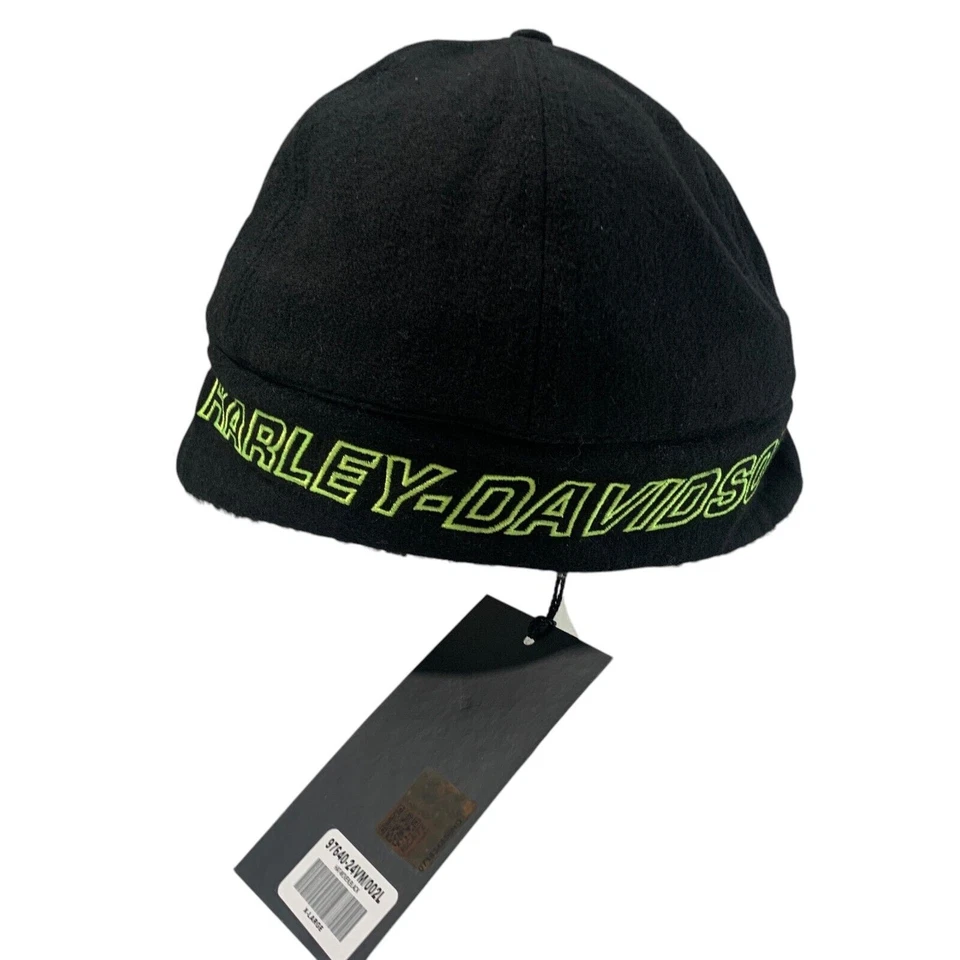 Harley Davidson Para Hombre Talla 7 1/2 (XL) Ajustado Willie G Calavera Sherpa Oreja Gorra Sombrero Foto 4 de 4