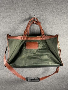 Samsonite Green With Leather Accent Travel Bag
