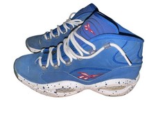 Size 11 - Reebok Question Mid #1 Draft Pick Allen Iverson Blue Sneakers Mens 11