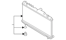 Genuine Subaru Radiator Assembly 45111AG09A