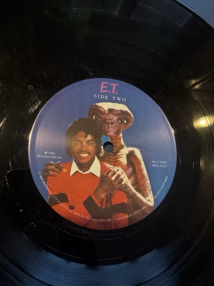 Vtg Michael Jackson / John Williams E.T. The Extra-Terrestrial Record With Book Foto 3 de 4