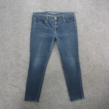 American Eagle Outfitters Jegging Jeans Womens 14 Blue Medium Wash Stretch Denim