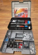 Erector By Meccano 19205 27-in-1 Race Car Kit Motorized Tested Complete Set Case