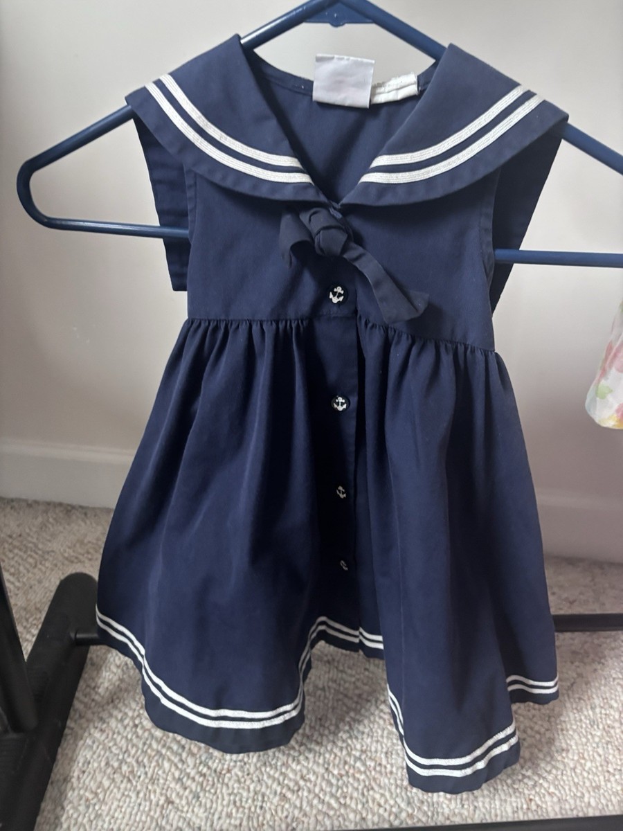 Good Lad Girls Navy White Sundress Sailor Nautical great for navy graduation  | eBay