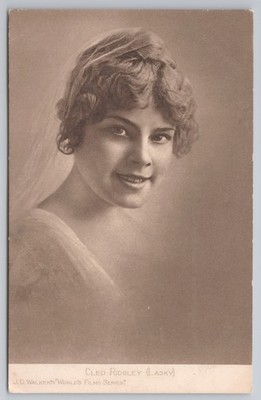 Stummfilmstar Cleo Ridgley (Lasky) J.D. Walker's Films Serie ca.1910er Jahre