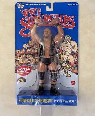 MATTEL LJN WWE SUPERSTARS Figure STONE COLD STEVE AUSTIN BLUE CARD - In Hand !