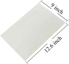 100 Edible Rectangle Potato Starch Rice Wafer Paper Sheet White Vegetable 9"x12.
