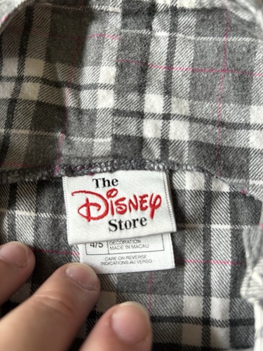 Vintage 2000s Y2K Disney Store Minnie Mouse Girls Plaid Schoolgirl Dress 4/5y - Picture 6 of 6