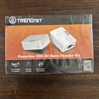 TRENDnet 500Mbps Compact Powerline AV Adapter Kit TPL-406E2K New & Sealed
