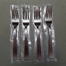 4-Reed & Barton CRESCENDO II Salad Fork  Stainless Set of 4 NEW!