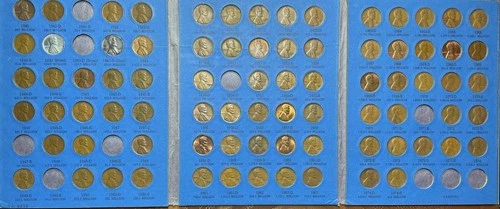 1941-1974 Lincoln Cent Album - partial album as shown