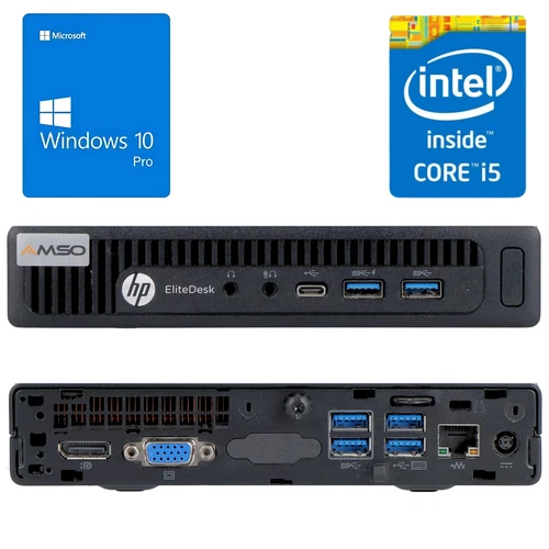 HP EliteDesk 800 G2 mini PC i5-6500 8/16/32GB - 256/512/1024GB SSD Win 10 Pro