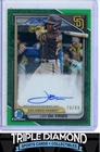2024 Bowman Chrome Mega Leo De Vries Prospect Auto Green Refr #70/99 U973