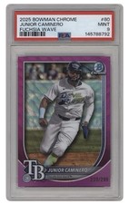 2025 Bowman Chrome - Jackson Chourio #40 Fuchsia Wave Refractor /299