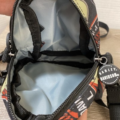 Harley-Davidson Authentic Gear Mini Backpack Sling Bag Gray Harley Davidson Sling Backpack Gray Headphone Hole  main image 4