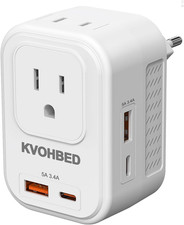 Voltage Converter US to Europe Travel: 220V to 110V Converter for European Count