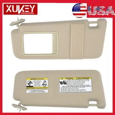 For Toyota Venza 2009-2016 Tan Beige Ivory Driver-Left Sun Visor With Sunroof UD