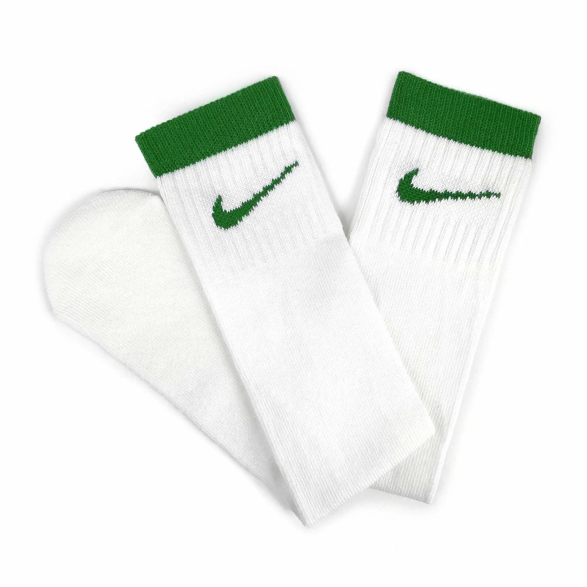 White and green nike best sale socks