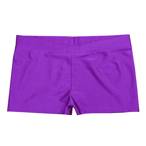 Kids Girls Boy-Cut Yoga Dance Shorts Gymnastics Sports Booty Bottoms Hot Pants - Picture 16 of 91