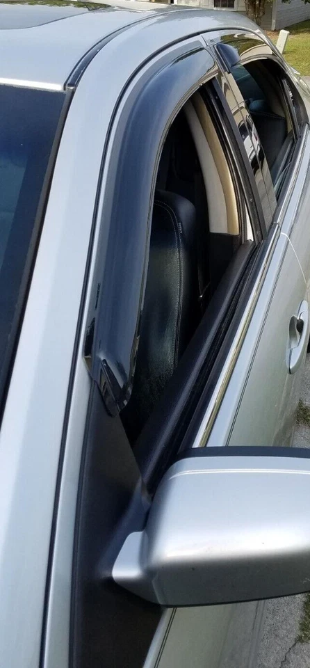 AVS Smoke Rain Guards Vent Visors 3M Tape-On for 2006-2012 Ford Fusion & MKZ - Image 2 of 4