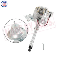 65,000 Volt Hei Super Clear Cap Distributor For Chevy SBC BBC V8 1955-1986