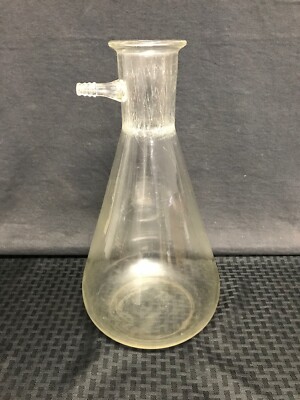 Laboratory Glass 4000mL 4L Plain Heavy Wall Filtering Flask w/ 14mm OD Sidearm