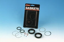 HARLEY DAVIDSON FORK SEAL REBUILD COMPLETE KIT SEALS MADE IN USA 45378-87 39MM 