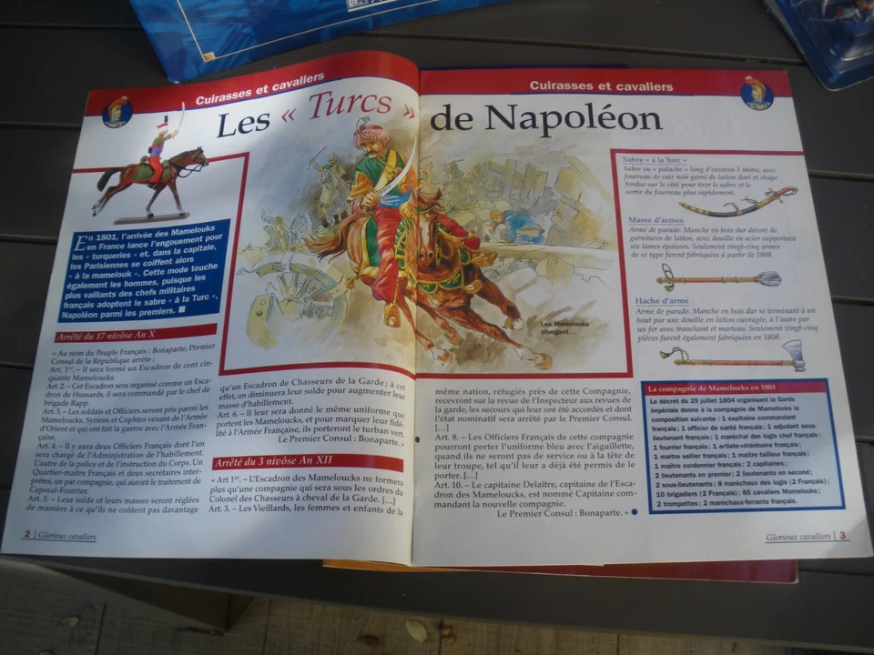 Soldat plomb :Livrets de la Collection ATLAS: " GLORIEUX CAVALIERS DE NAPOLEON " - Photo 2/4