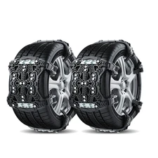Steel Tire Chains Universal Snow or Ice Covered Roads for Car SUV Trucks Pickup