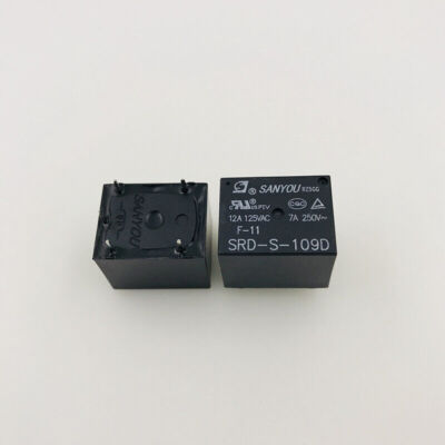10Pcs SANYOU SRD-S-109D 9VDC Power Relay 5Pins 12A 125VAC #F4