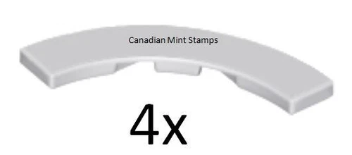 New Lego 4x Light Bluish Gray Tile, Round Corner 4 x 4 Macaroni Wide 27507