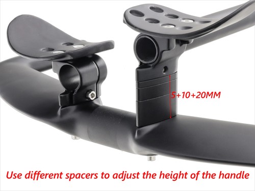 Carbon Time Trial Road Bike Handlebar TT Bar Rest Triathlon Handlebars Bike Part - Picture 22 of 40